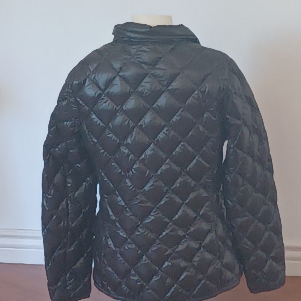 32 Degree Light Weight Puffer Puffy Jacket Women M Down Filled Packable Black - Picture 5 of 12